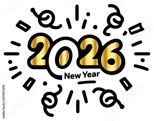 happy new year 2026 celibrate template background