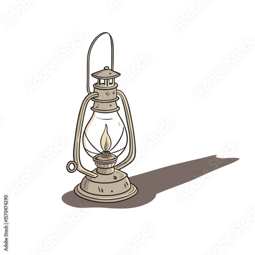 vintage oil lamp