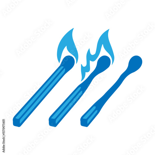 wooden matchstick icon