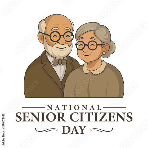 national senior citizens day. Holiday concept