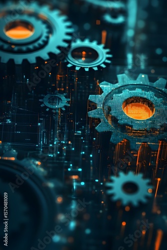 Conceptual transformation of gears into pixels and algorithms