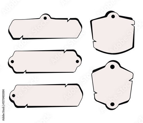 tag game A1Minimalist Futuristic Game Tag Black White Shape for UI Design