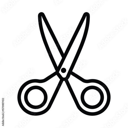 Scissors Icon Outline Vector Illustration