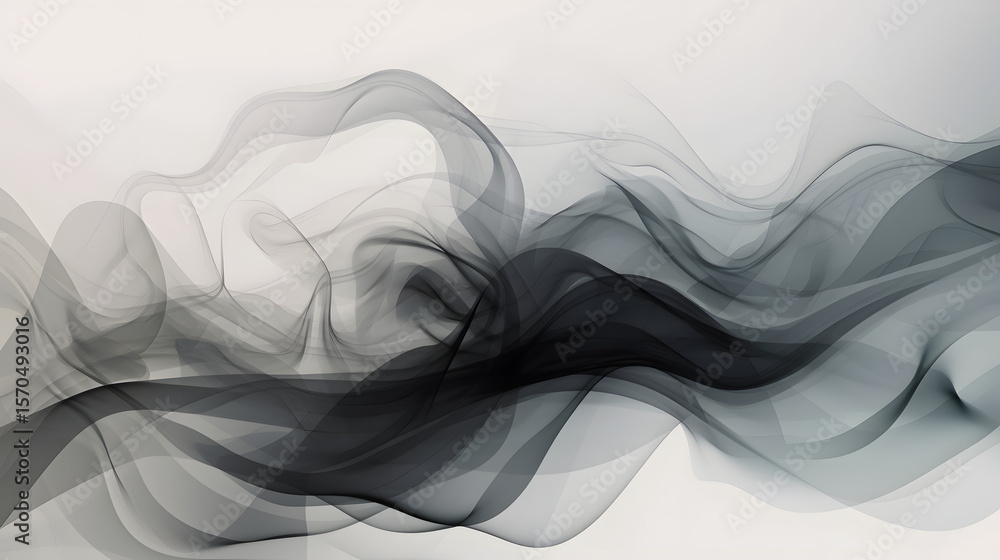 Fototapeta premium smoke and wave effects