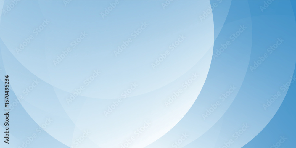 Fototapeta premium Minimalist banner background blue gradations abstract memphis circle shape. futuristic tecnology banner vector eps10