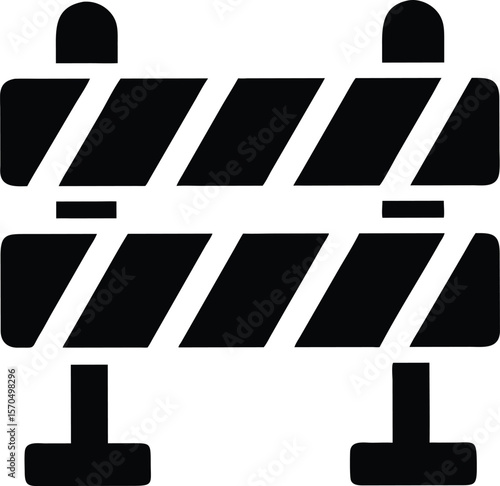 Construction barrier icon