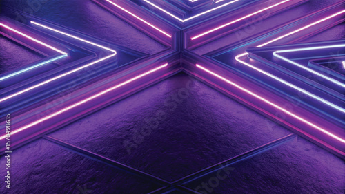 Abstract purple background with flowing light patterns, dynamic lines, and colorful digital wave illustration