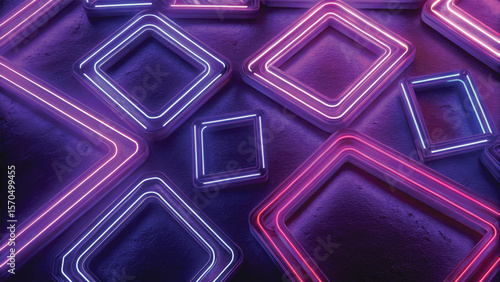 Abstract purple background with flowing light patterns, dynamic lines, and colorful digital wave illustration