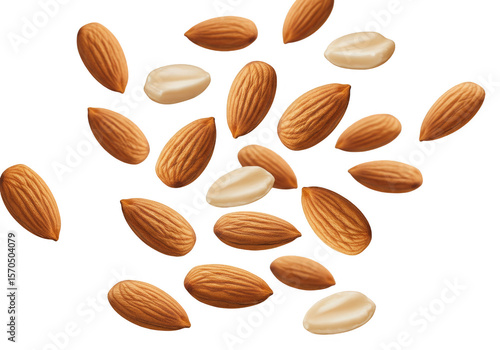 Wallpaper Mural Isolated Almond Group Food Healthy Nutrition Snack Transparent Background Torontodigital.ca