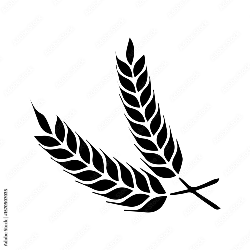 Fototapeta premium wheat icon