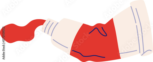 Paint Squeezed from Tube

