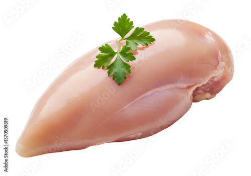 Isolated Chicken Breast Raw Meat Transparent Background Protein Source