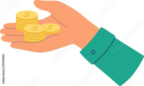 Holding Coins

