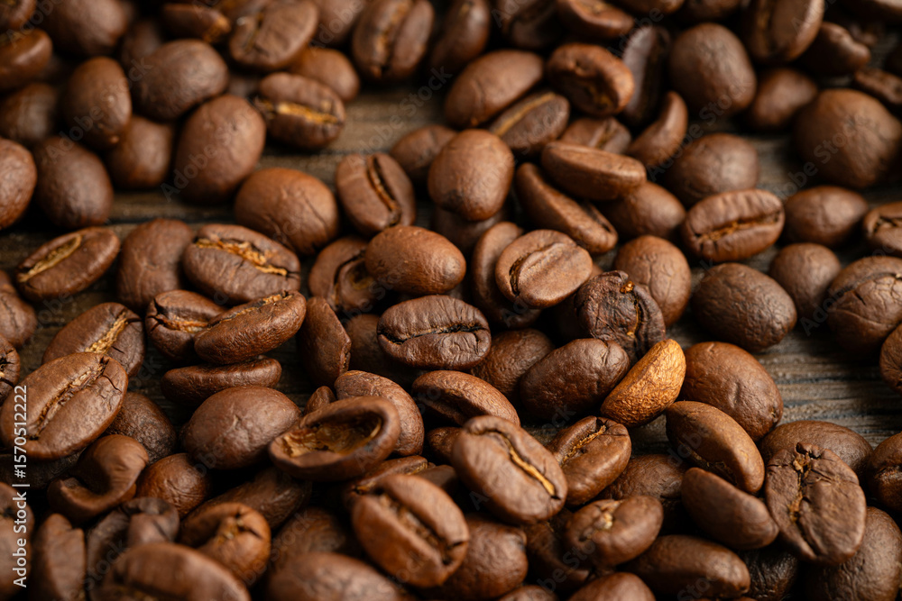 Fototapeta premium Coffee bean for drink in morning, nature food.