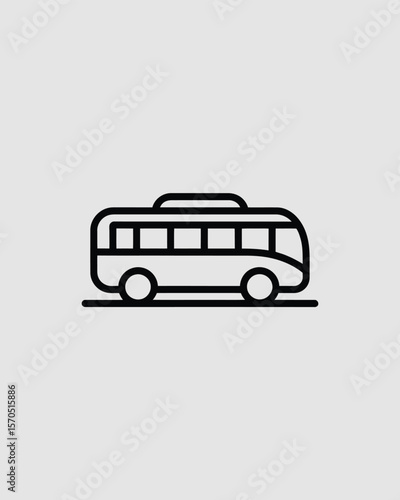 Public bus icon