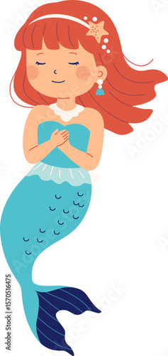 Beautiful Mermaid Illustration


