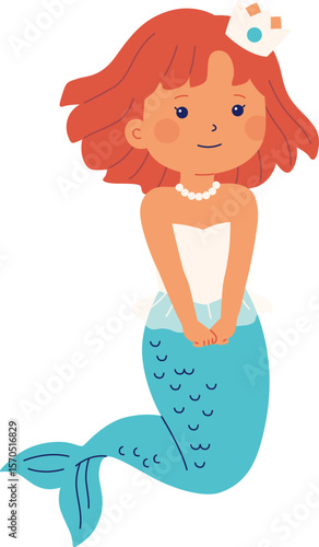 Beautiful Mermaid Illustration

