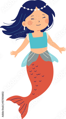 Beautiful Mermaid Illustration


