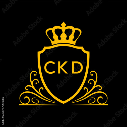 Dynamic Tech Logo Design with CKD Letters and Abstract Motion Elements – Modern Business Identity. CKD Letter logo.
