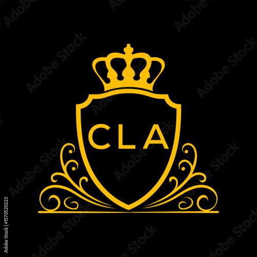 Dynamic Tech Logo Design with CLA Letters and Abstract Motion Elements – Modern Business Identity. CLA Letter logo.
