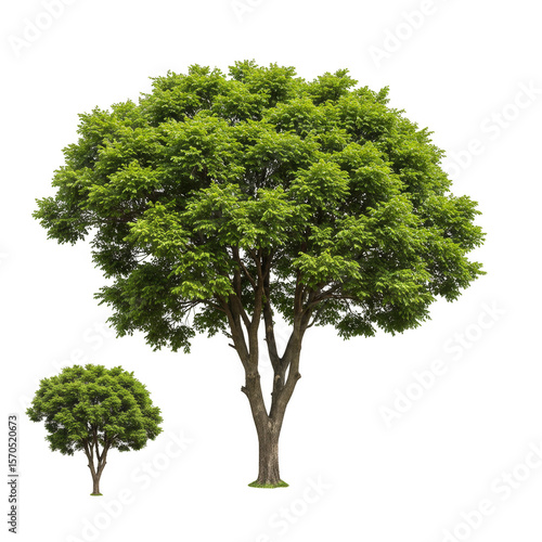 Isolated Tree Lush Green Leaves Transparent Background PNG