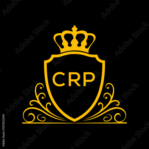 Dynamic Tech Logo Design with CRP Letters and Abstract Motion Elements – Modern Business Identity. CRP Letter logo.
