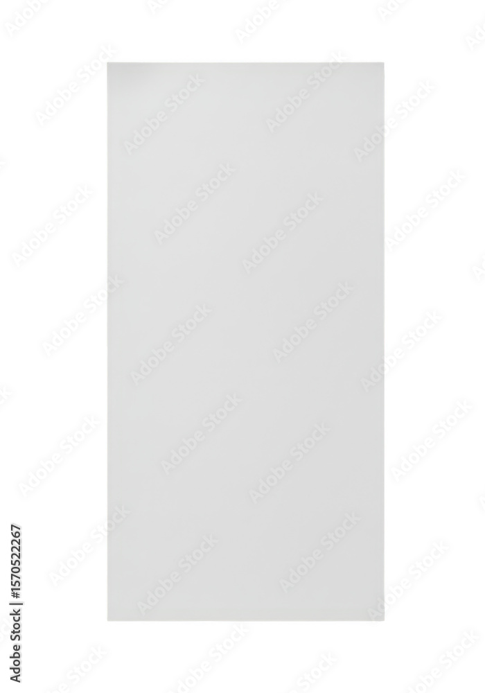 Isolated White Rectangle Shape Template on Transparent Background Isolated White Rectangle Shape Template on Transparent Background