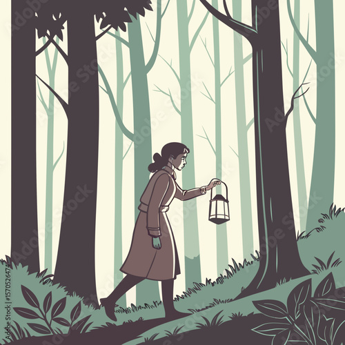 A person tying their shoelaces on a trail surrounded by trees and foliage with a backpack on their back