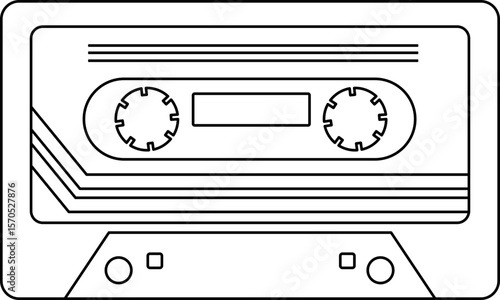 Cassette Line Art