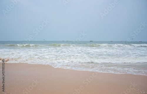 waves on the beach