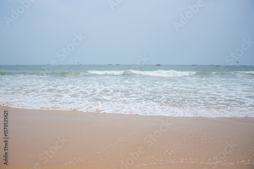 waves on the beach