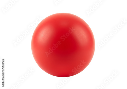 Red Ball Sphere Object Isolated on Transparent Background Image