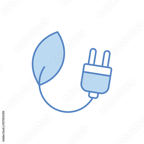 Green Energy Icon vector stock illustration