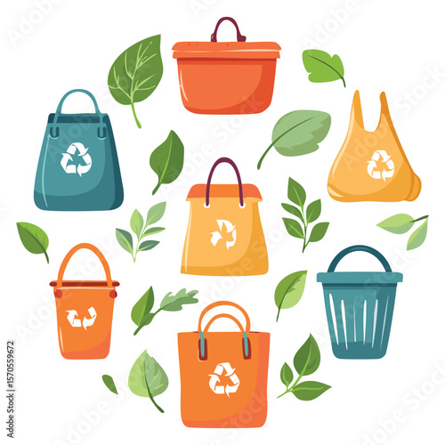 Reduce, Reuse, Recycle Icons
