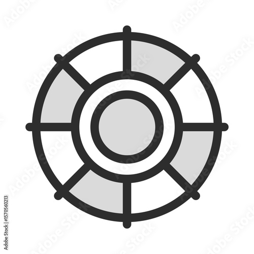 Lifebuoy Help Icon Simple Symbol And Concept