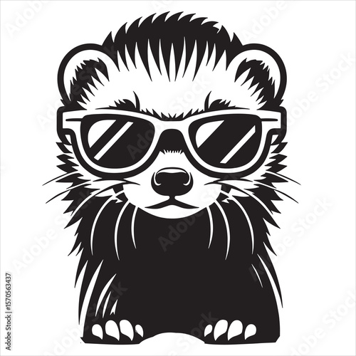 Ferret With Sunglasses