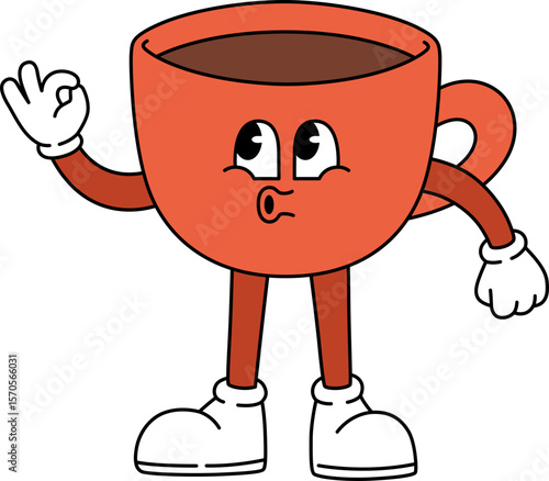 Groovy Coffee Mascot