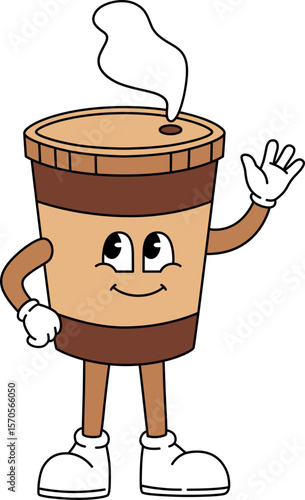 Groovy Coffee Mascot