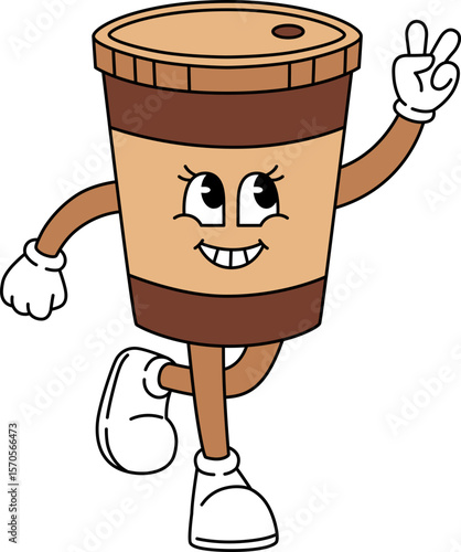 Groovy Coffee Mascot