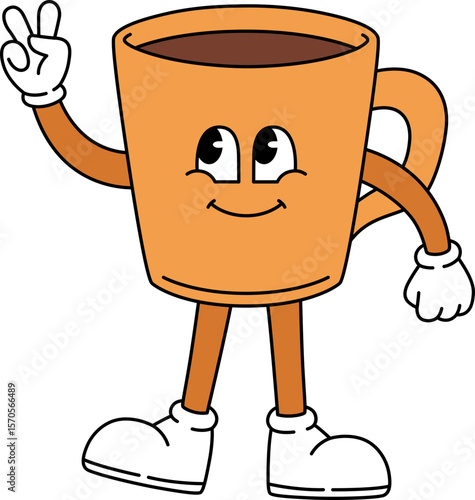 Groovy Coffee Mascot