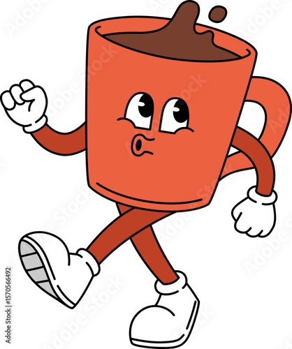 Groovy Coffee Mascot
