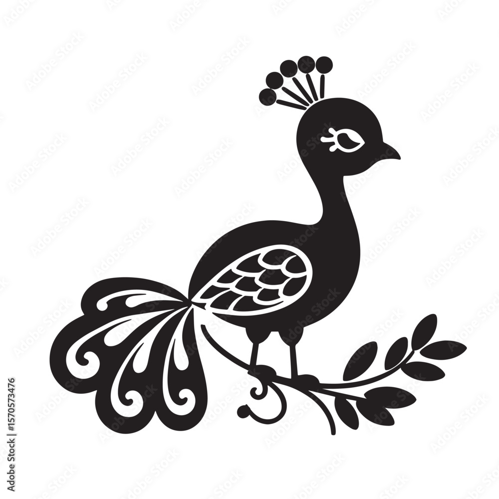 Fototapeta premium Peacock svg