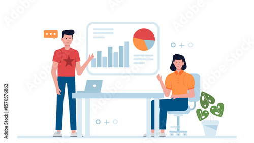 Startup Pitching Business Model to Venture Capitalists
