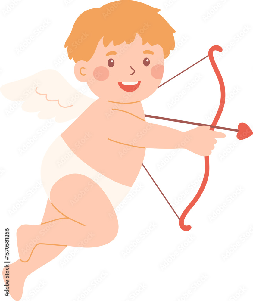 Obraz premium Cute cupid