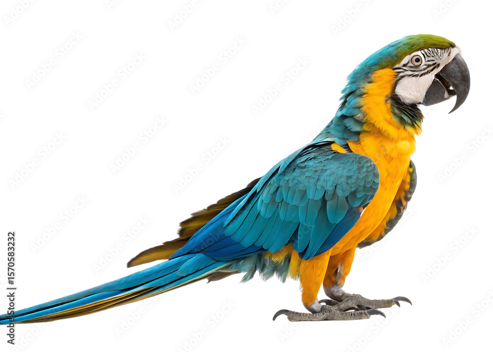 Obraz premium Blue and gold macaw isolated