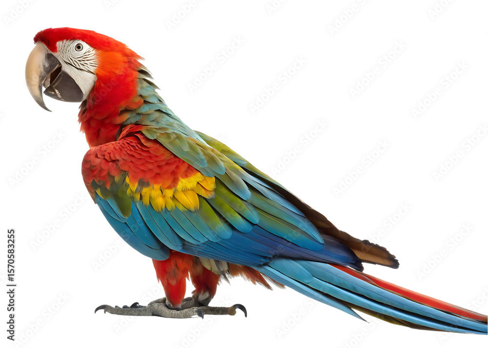 Fototapeta premium Blue and gold macaw isolated