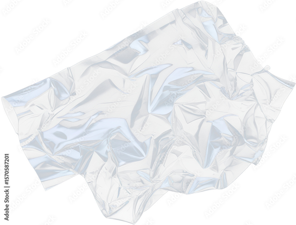 Obraz premium Transparent Crumpled Tape Texture