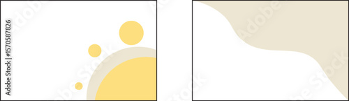 The Illustration of Business card Tamplate yellow