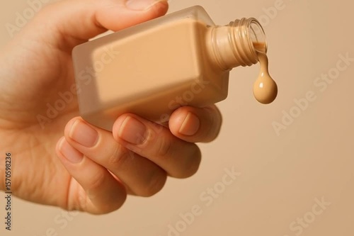 close up of hand holding a spray bottle