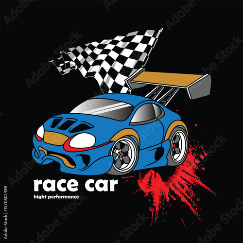racing car vector illustration